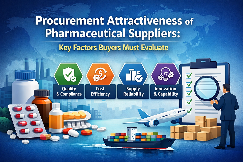 Procurement Attractiveness of Pharmaceutical Suppliers: Key Factors Buyers Must Evaluate