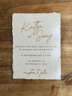 Hot Foil Gold Foil Luxury Invitation Suite