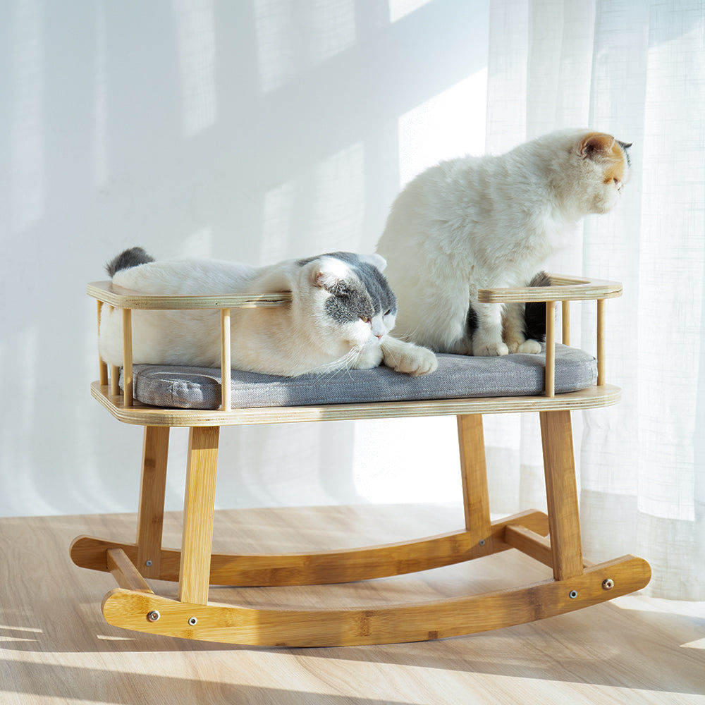 INSTACHEW Rockaby Pet Bed, Comfy and Portable Kitten Couch With Soft Cushion for