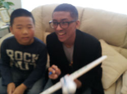 뱅기를 만들어요! ((이창한 집사님댁에서 예배드릴때))