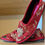 Miniatura: friulian handmade shoes in brocade red velvet by Cape2Milano