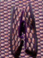 Miniatura: friulane shoes made with wax fabric, furlane, tessuto Africano, purple shoes, papusse trezzo, eco friendly shoes, friulane
