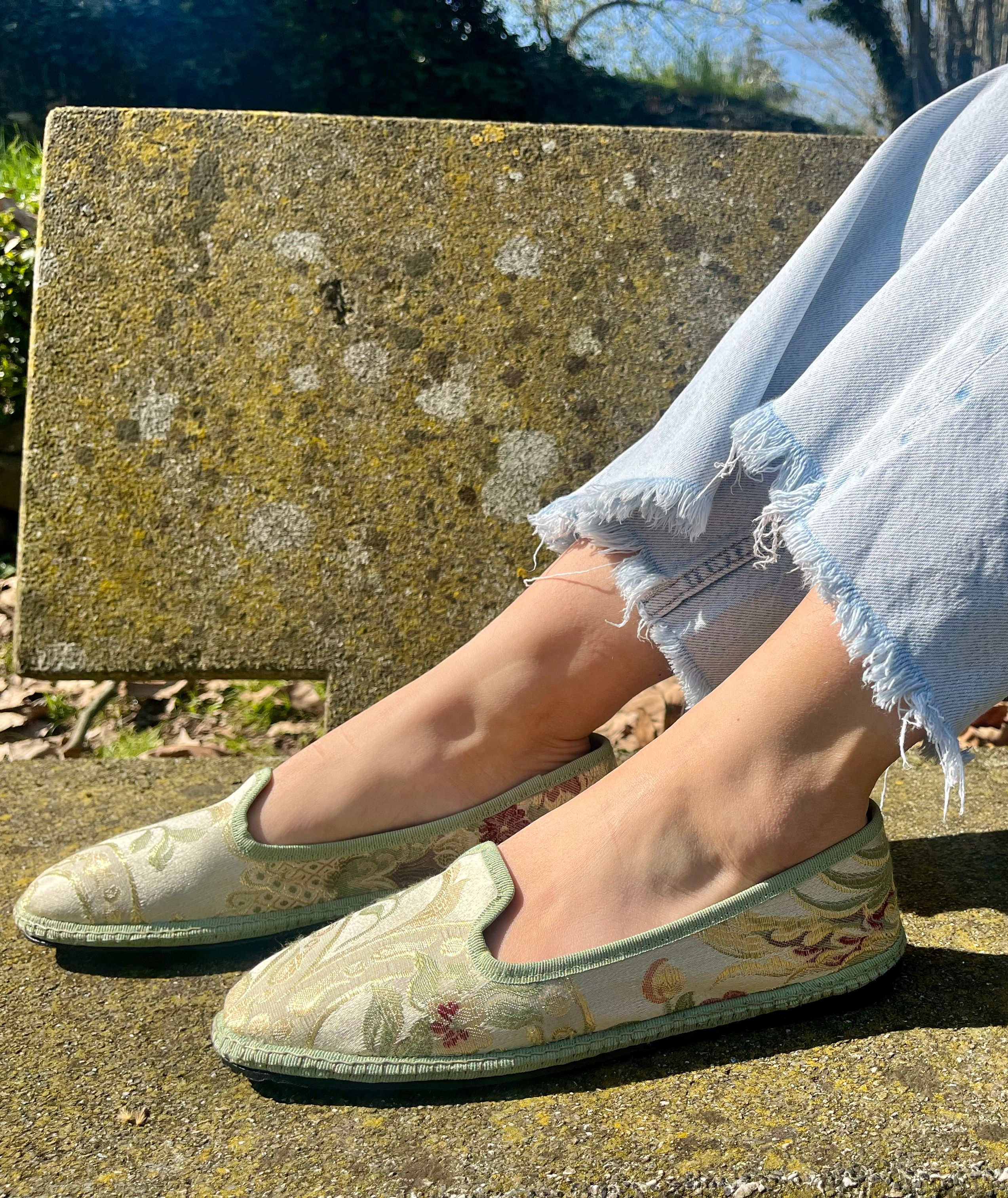 friulane scarpe, Furlane shoes, broccato '700, brocade velvet shoes, cape2milano, papusse, scarpets, scarpette velluto