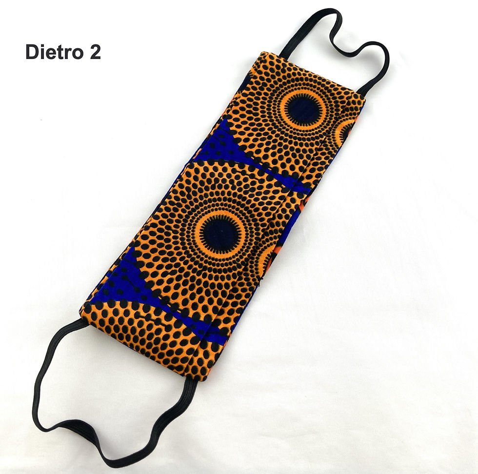 Miniatura: SET da 2 Mascherine Coral Orange vs Blue Yellow