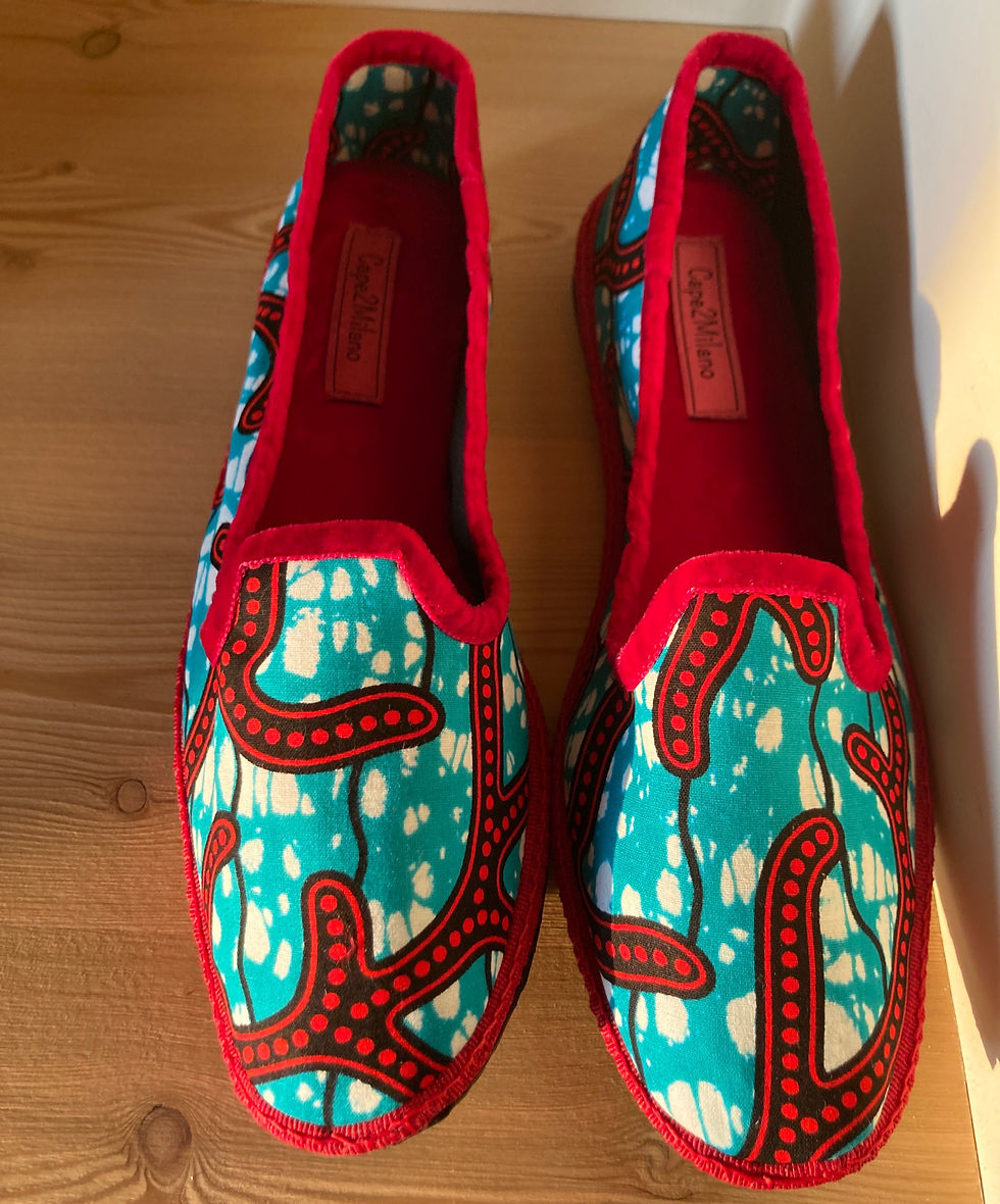 Thumbnail: Friulane, Furlane, friulana wax, friulane su misura, friulane con tessuti africano, wax fabric, wax fabric shoes, scarpets