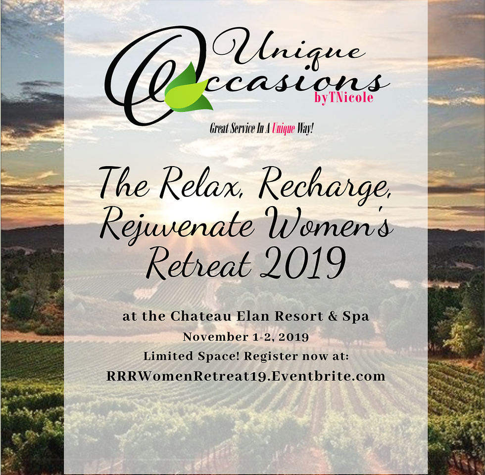 The Relax, Recharge, Rejuvenate Women's Retreat 2019
