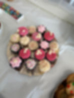 Assorted Pink and White Cupcakes