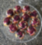 Lemon Blueberry Rose Cupcakes with Blueberry Icing