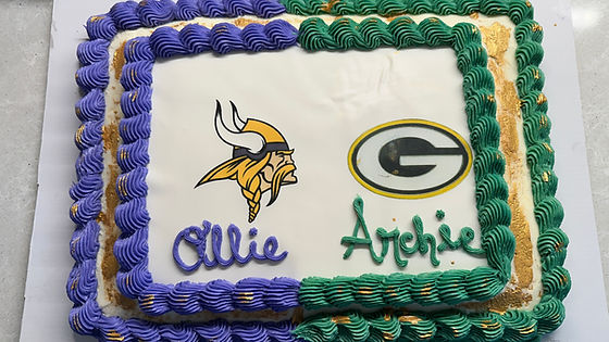 Packers Vs. Vikings Cake