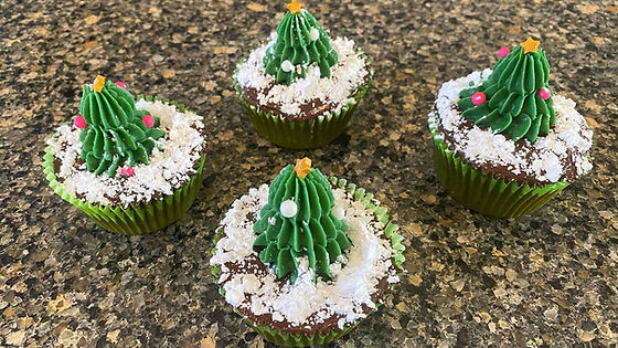 Christmas Tree Cupcakes