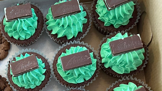 Andes Mint Cupcakes