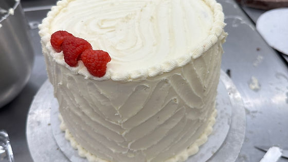 Yellow Butter Cake with Raspberry Filling