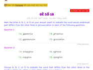 Đề thi thử THPT Quốc Gia TA_đề số 18