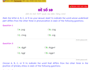 Đề thi thử THPT Quốc Gia TA_đề số 10