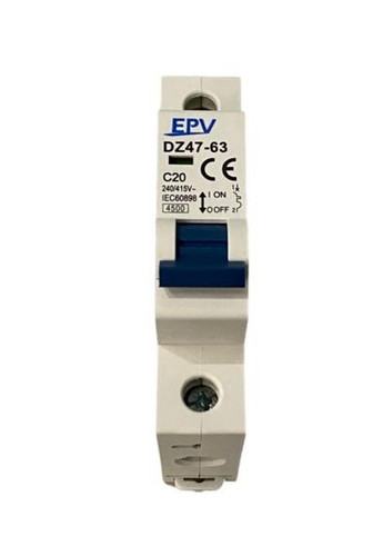 Flipon automatico p/riel 1x20 240VAC