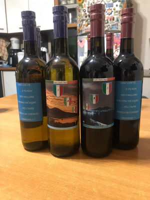 Adesivi personalizzati per bottiglie di vino - Napoli Campione