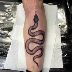 Snake design tattoo