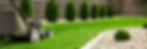 Lawn Mower on neat garden landscape