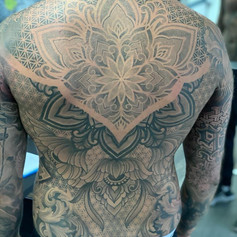Large Floral Back Tattoo