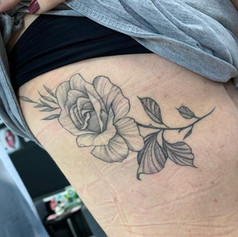 Flower Tattoo on waist