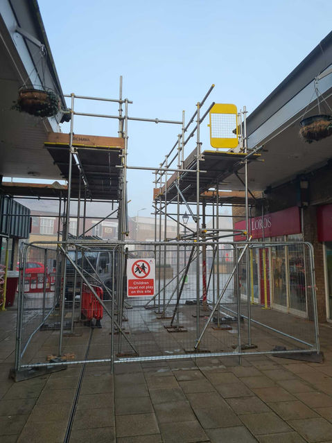 Scaffolding on High street