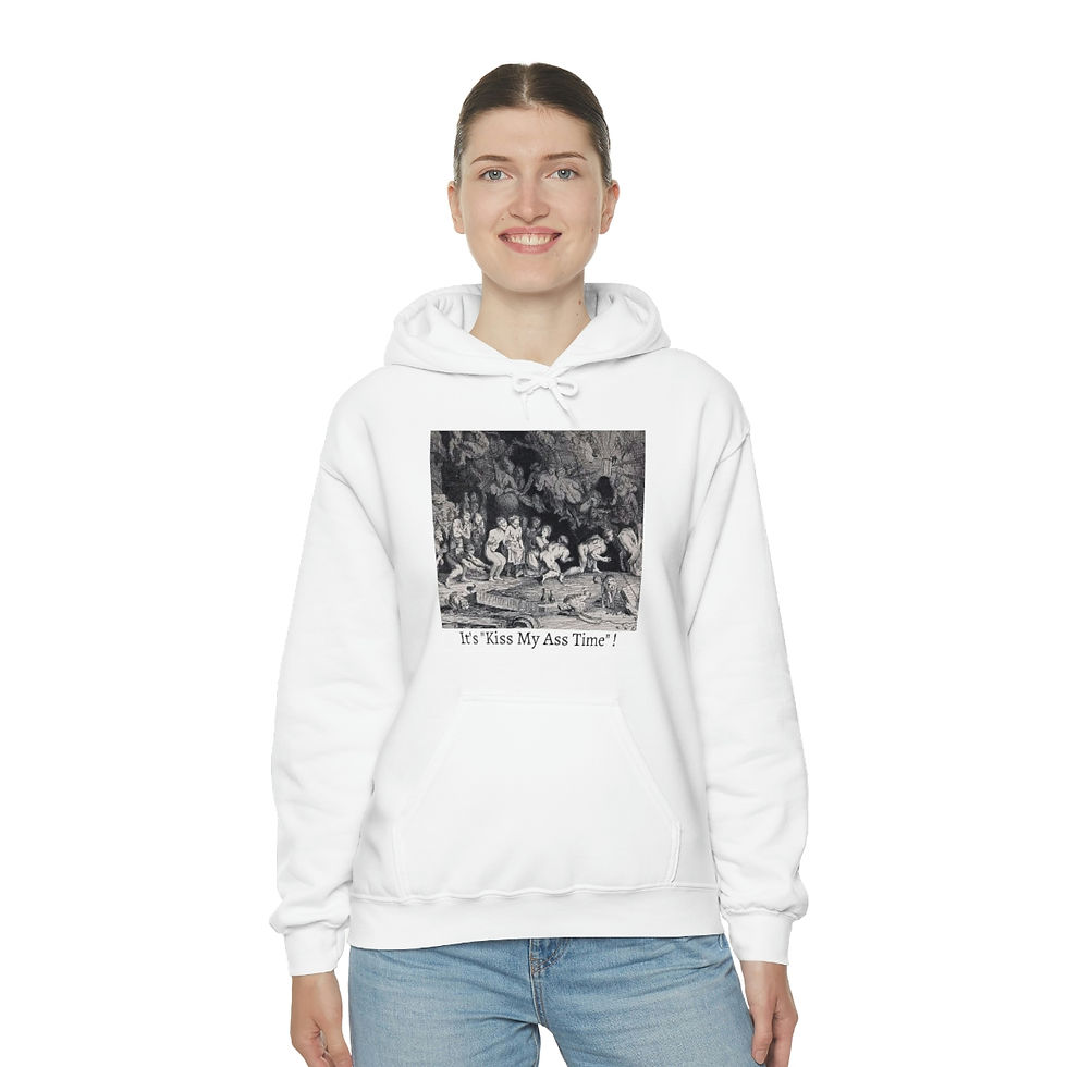 Thumbnail: Kiss My Ass Time ! Unisex Heavy Blend™ Hooded Sweatshirt