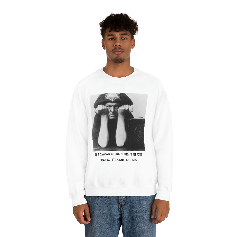 Thumbnail: Darkest Before It Goes to Hell - Crewneck Sweatshirt