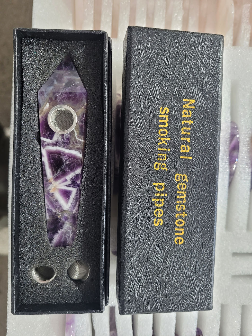 Thumbnail: Natural Gemstone Pipes