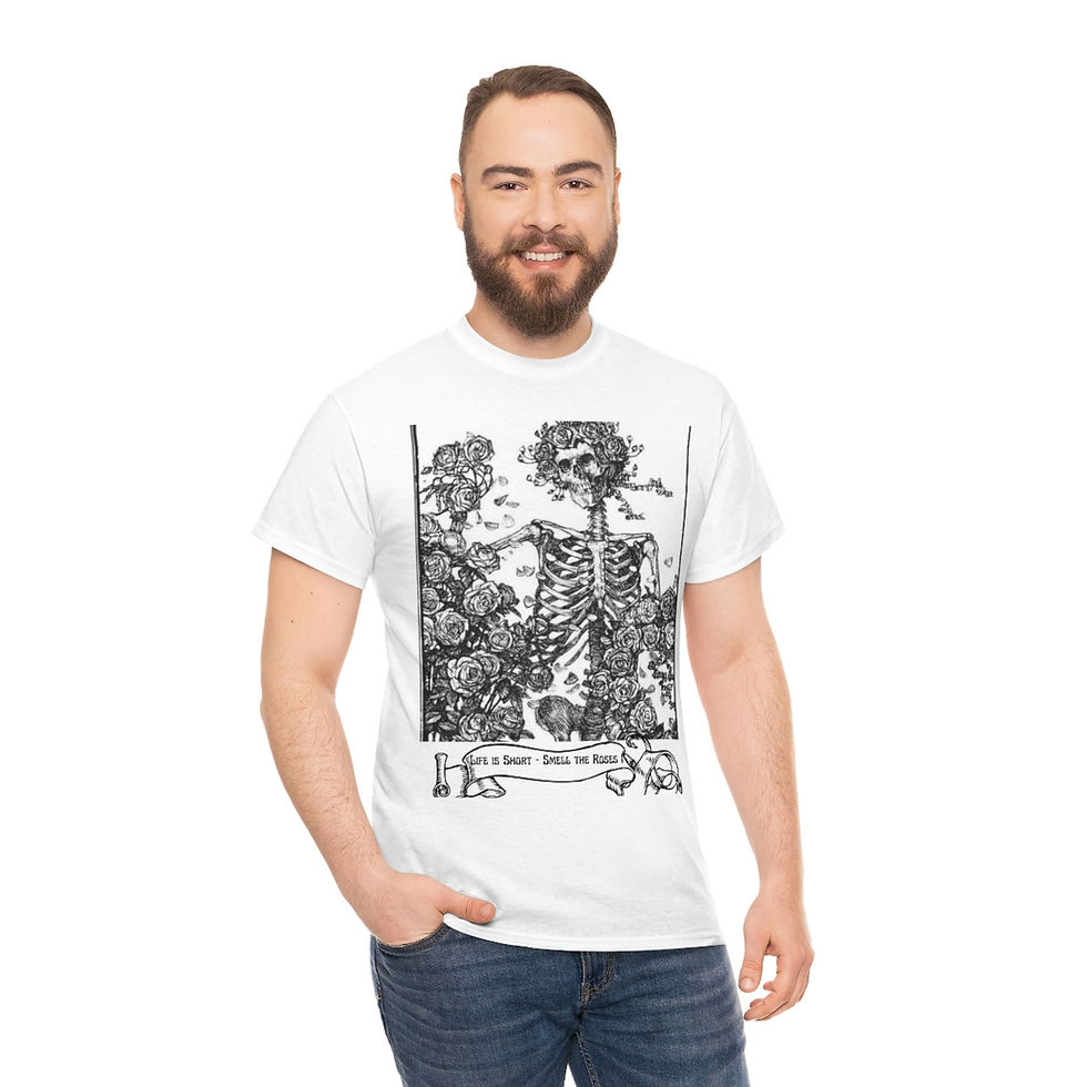 Thumbnail: Smell the Roses ! Unisex Heavy Cotton Tee