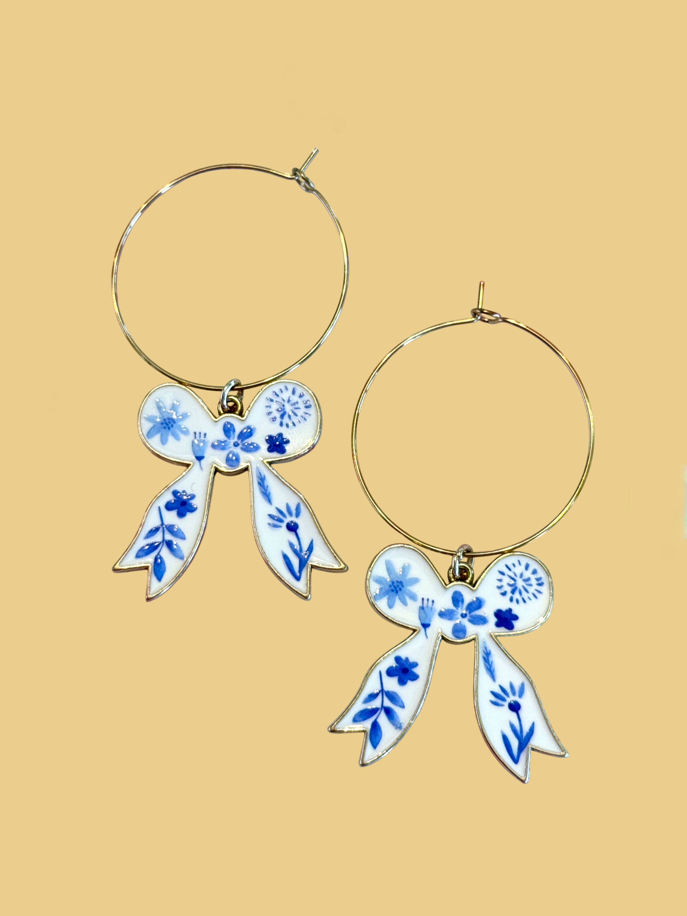 The Chinoiserie Bow Hoops