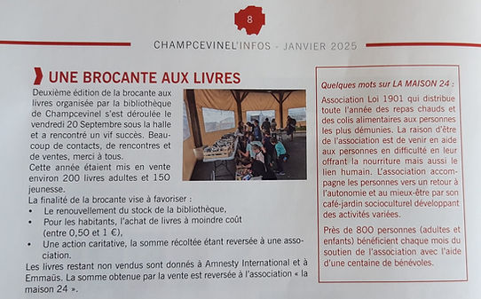 Une brocante aux livres
