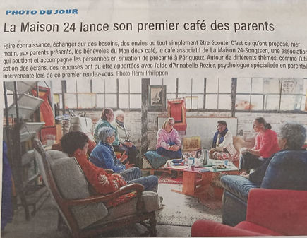 La Maison 24 lance son premier café des parents