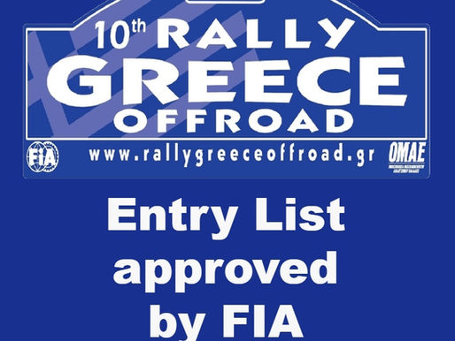 Entry List approved by FIA for 10th Rally Greece Offroad