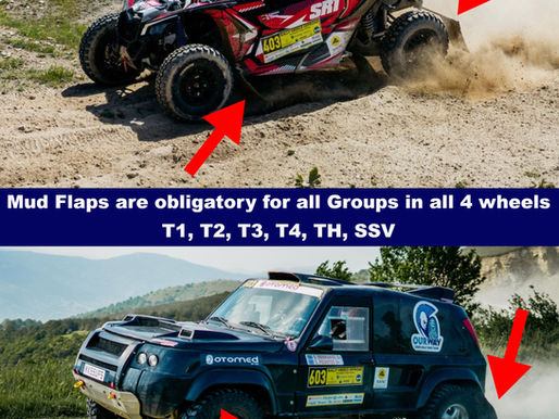 Mud Flaps obligatory to all vehicles in all categories