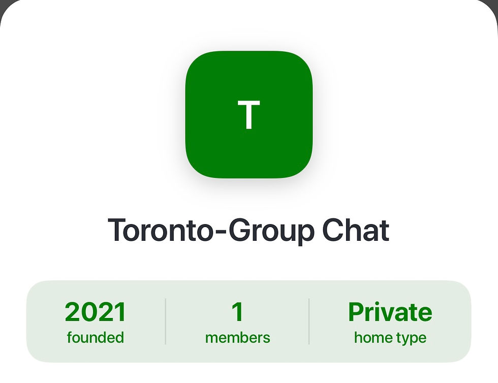 Toronto-Group Chat