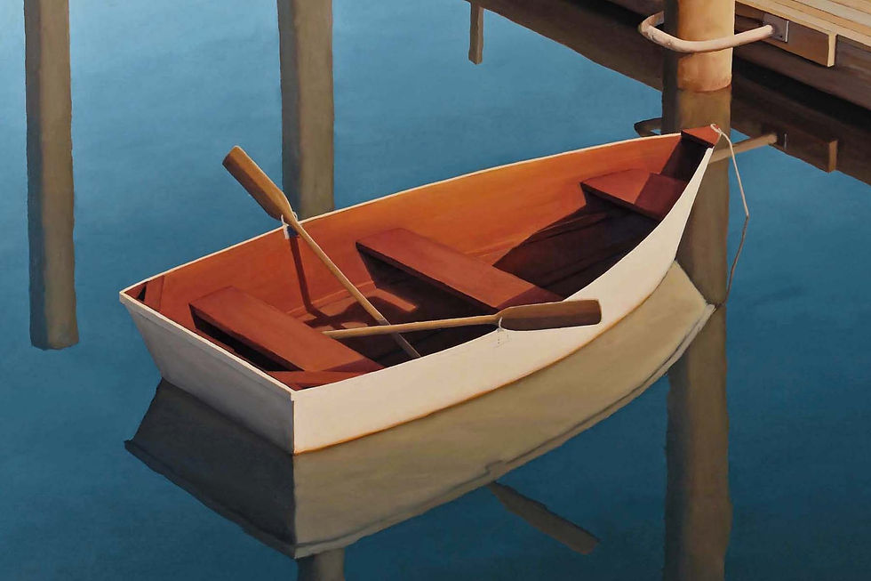 Skiff and dock