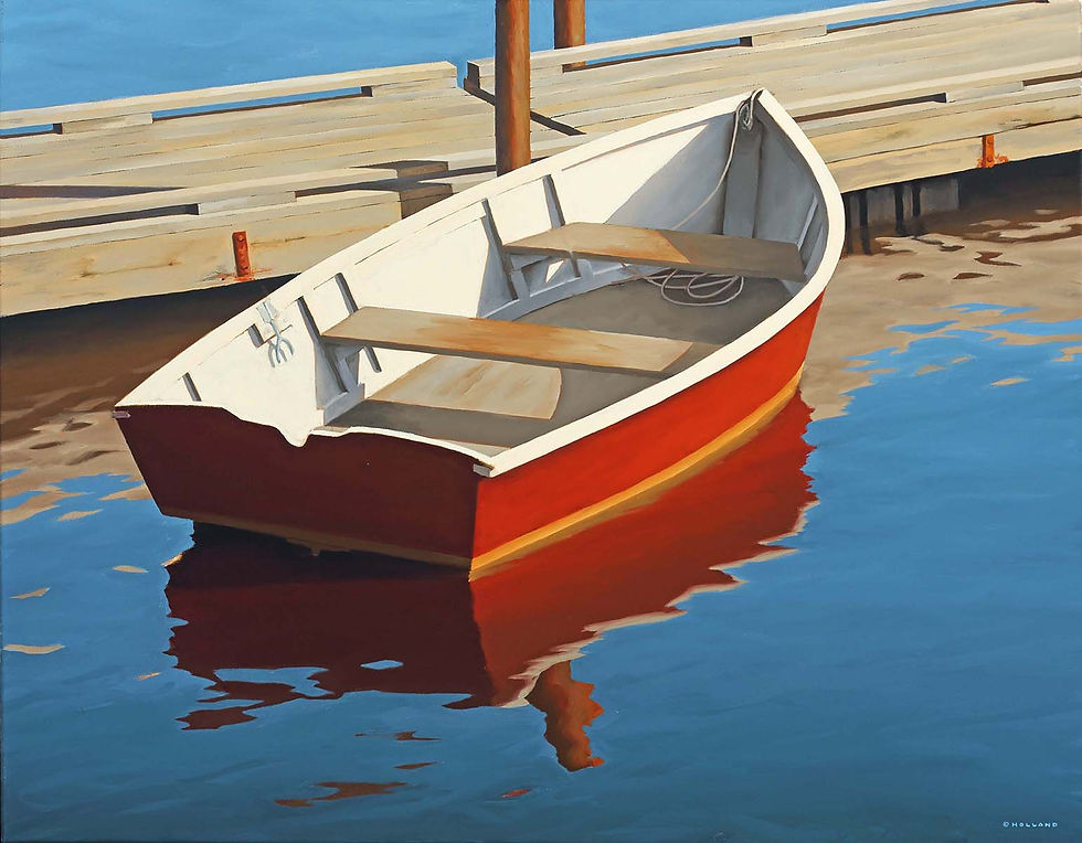 Red dinghy