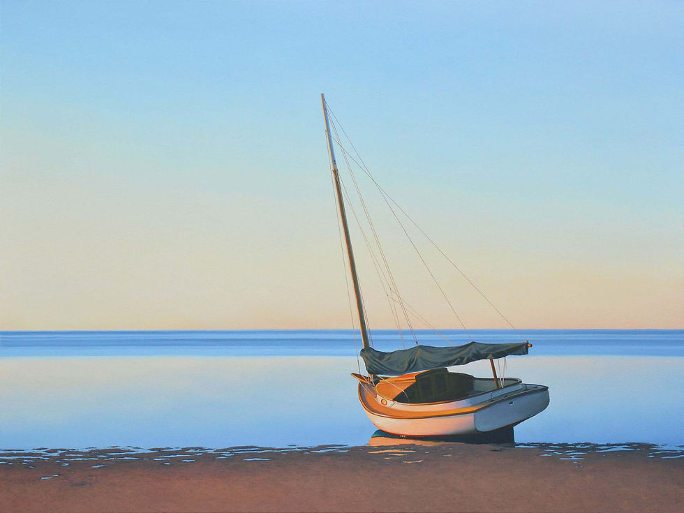 Catboat sunset