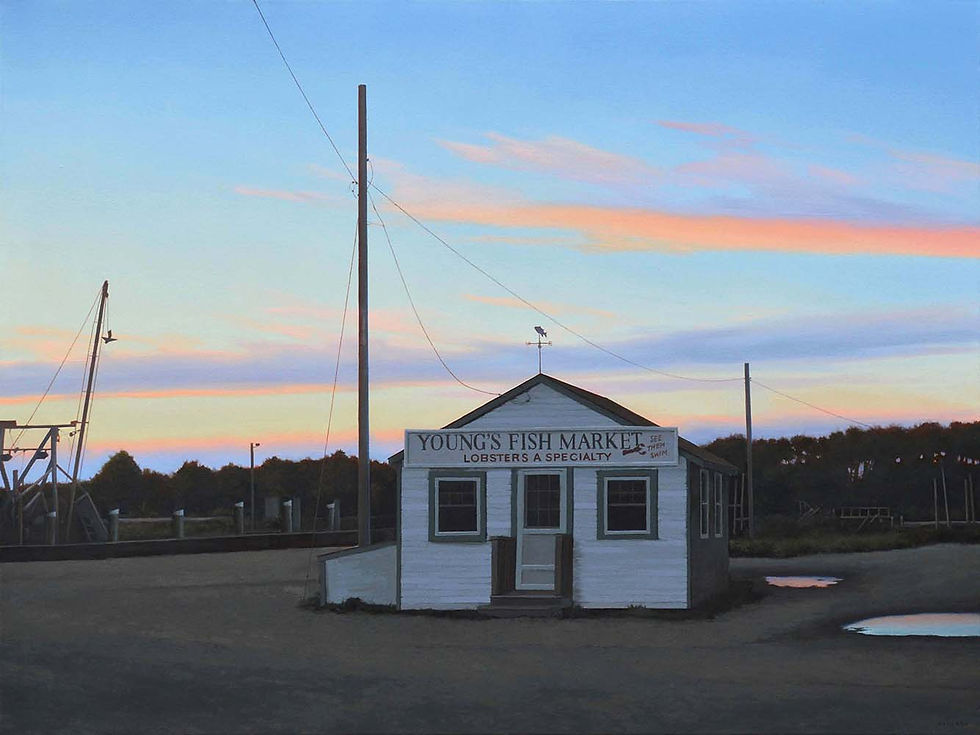 Fish market, twilight