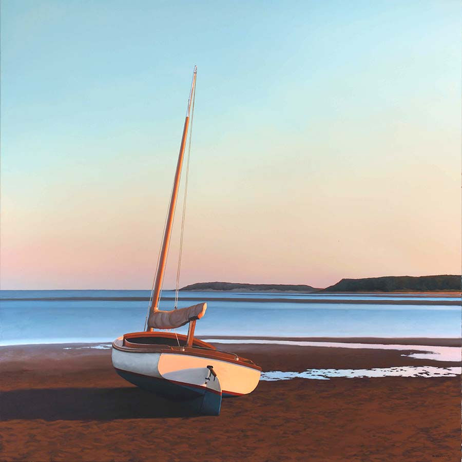 Catboat on the flats