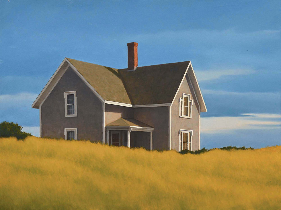 Lightkeeper's house, clearing storm
