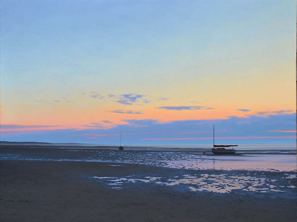 Twilight on the flats