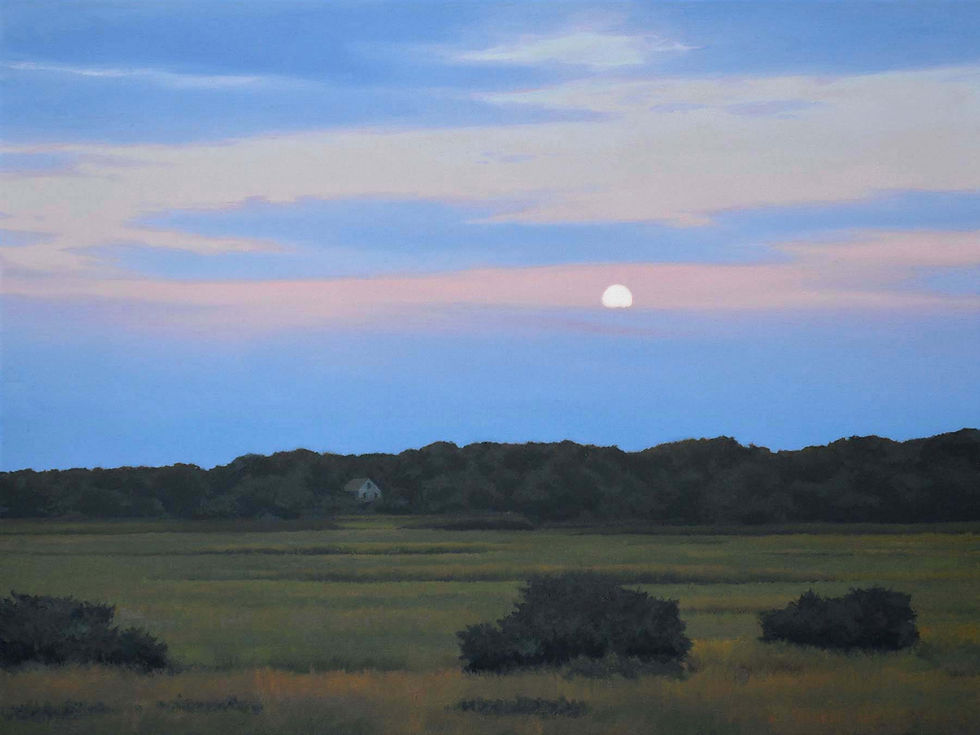 Marsh moonrise