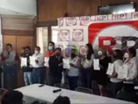 RSP PRESENTA A SUS CANDIDATOS A LESGISLADORES LOCALES