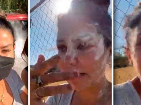 AGREDEN CON HARINA Y TIERRA A DIPUTADA FEDERAL DEL PES EN PUEBLA