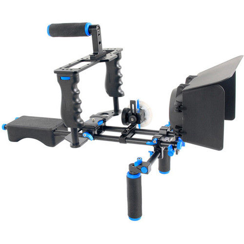 Thumbnail: YELANGU D221 Shoulder Rig with Camera Cage and Follow Focus