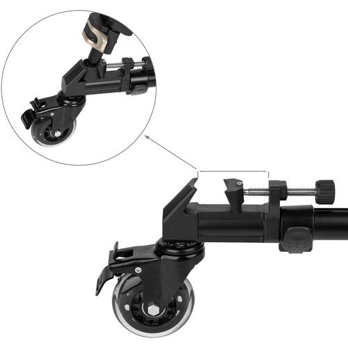 Thumbnail: SmallRig Heavy-Duty Video Tripod, Fluid Head, and Dolly Kit