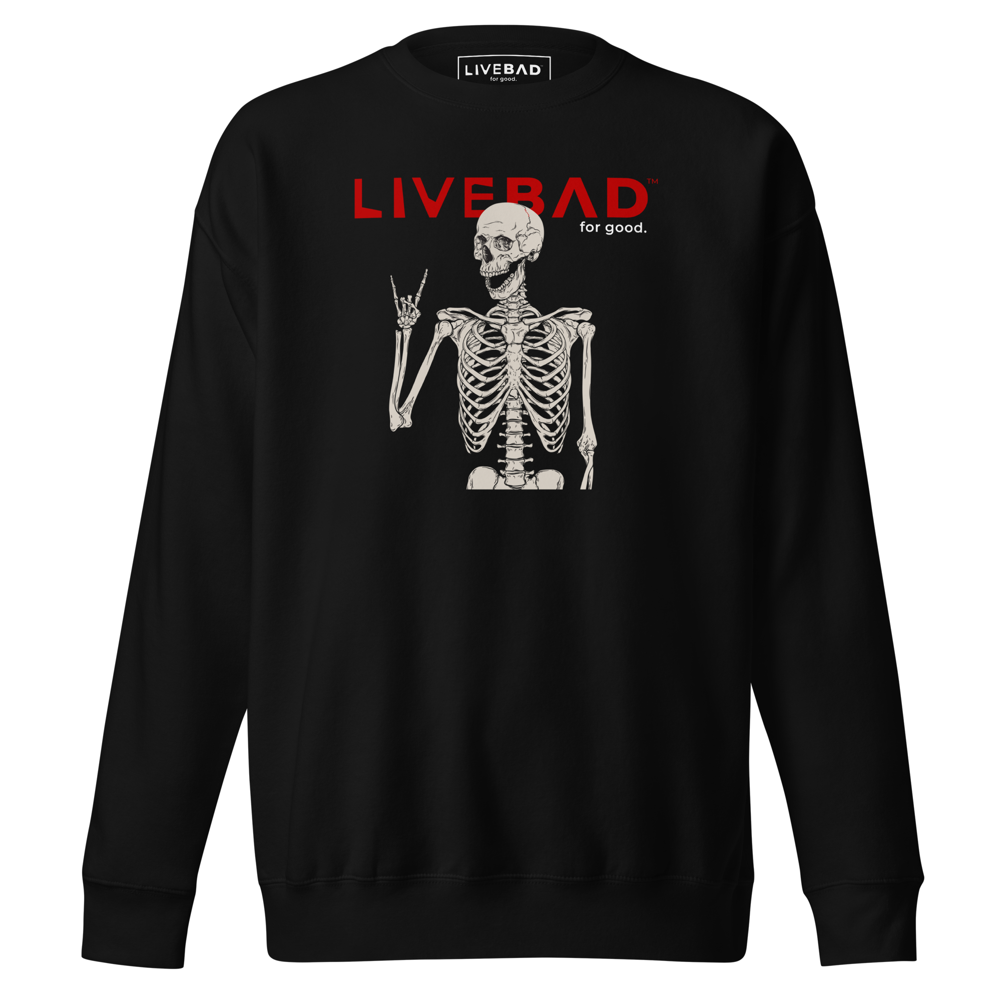 Unisex Premium Sweatshirt (Skeleton Horns)