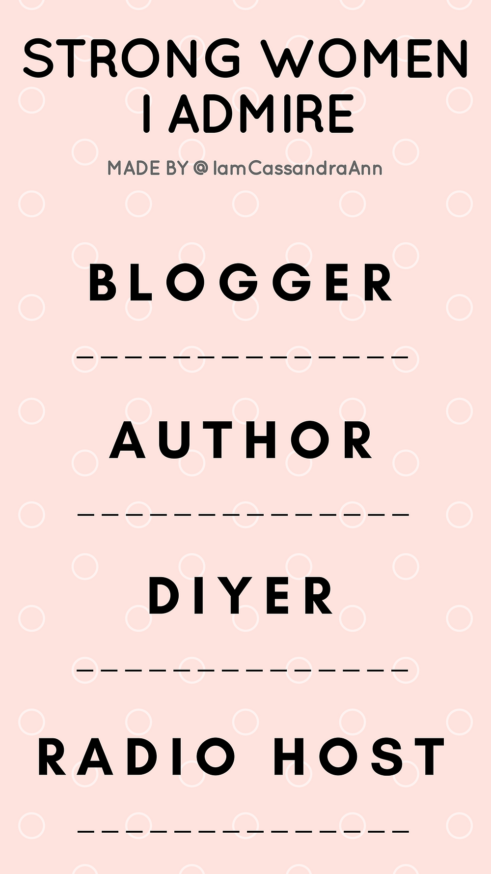 Freebies: Instagram Story Templates - Cassandra Ann Blogger About Me - Instagram Story Questionnaire