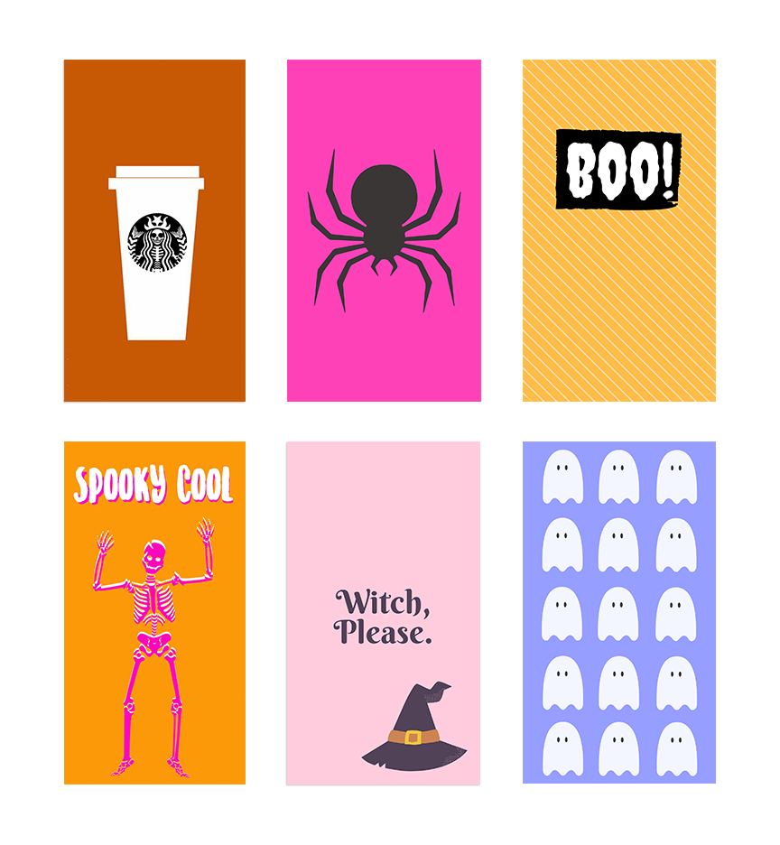 October Phone Backgrounds - October Halloween Phone Backgrounds - Halloween Phone Wallpapers - Cassandra Ann